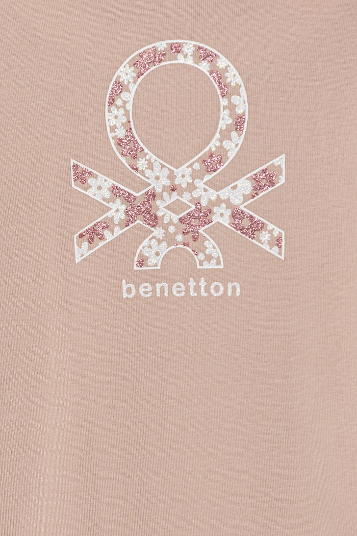 Dziewczynka United Colors of Benetton longsleeve bawełniany dziecięcy 3I9WC10Q2.G.seasonal różowy