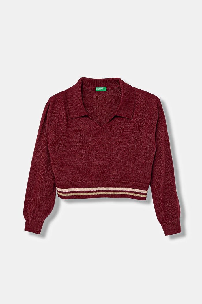 United Colors of Benetton sweter dziecięcy pozostałe bordowy 1270Q3009.G.seasonal