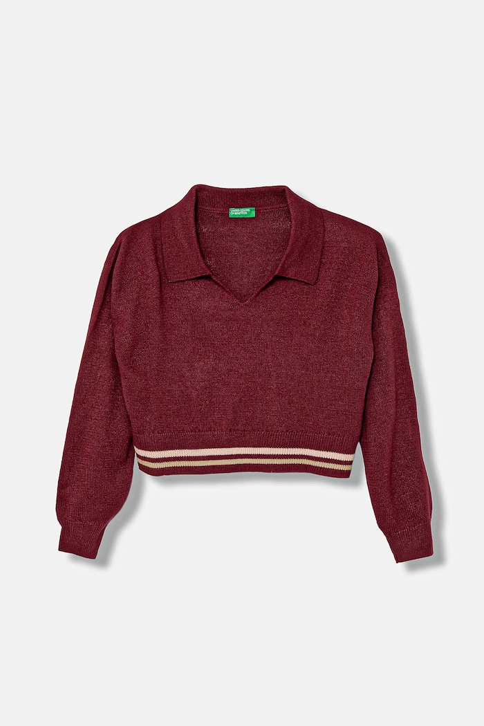 United Colors of Benetton sweter dziecięcy pozostałe bordowy 1270Q3009.G.seasonal