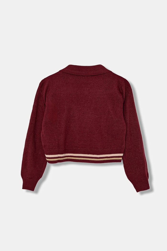 United Colors of Benetton sweter dziecięcy 1270Q3009.G.seasonal bordowy AW25