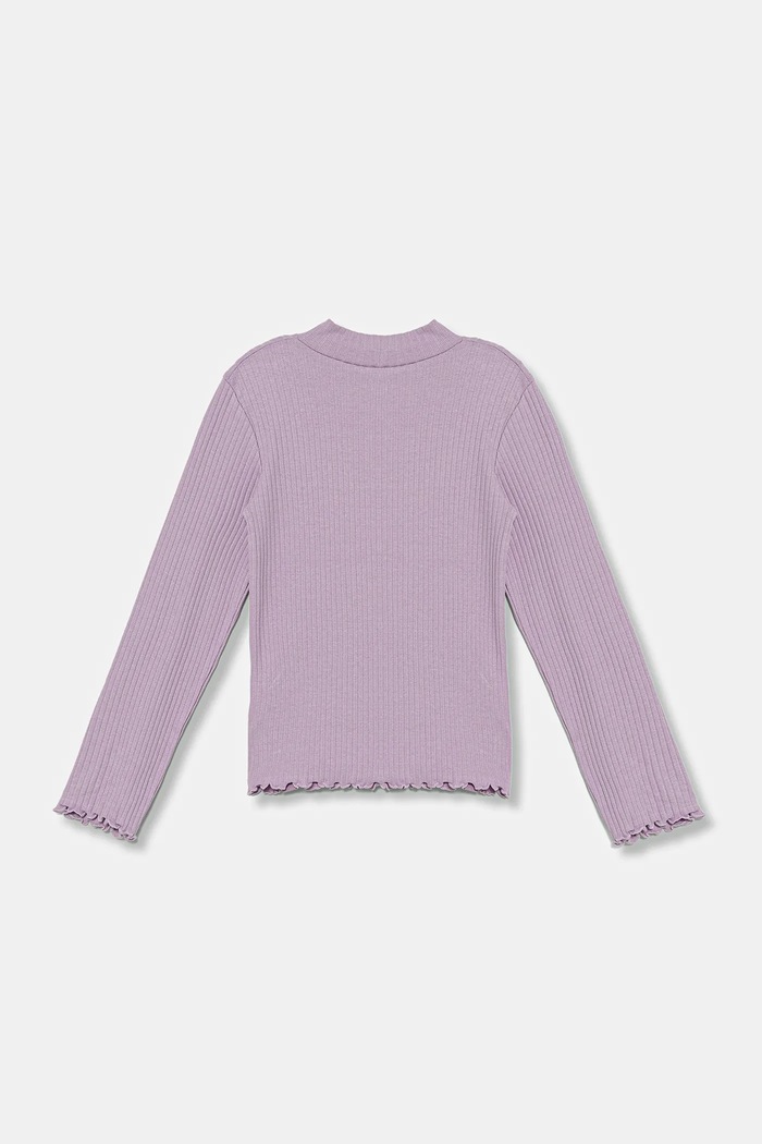United Colors of Benetton longsleeve dziecięcy 3F1AG10JT.P.seasonal fioletowy AW25