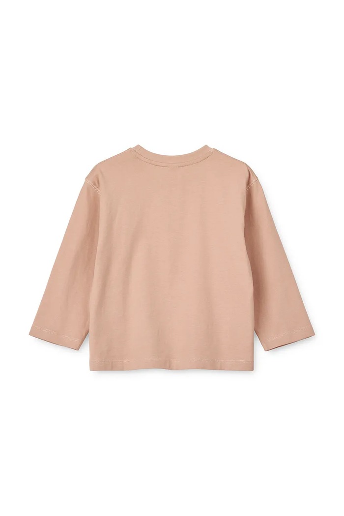 Dievča Detská bavlnená košeľa s dlhým rukávom Liewood Apia Placement Longsleeve T-shirt LW20675.G.9BYA ružová