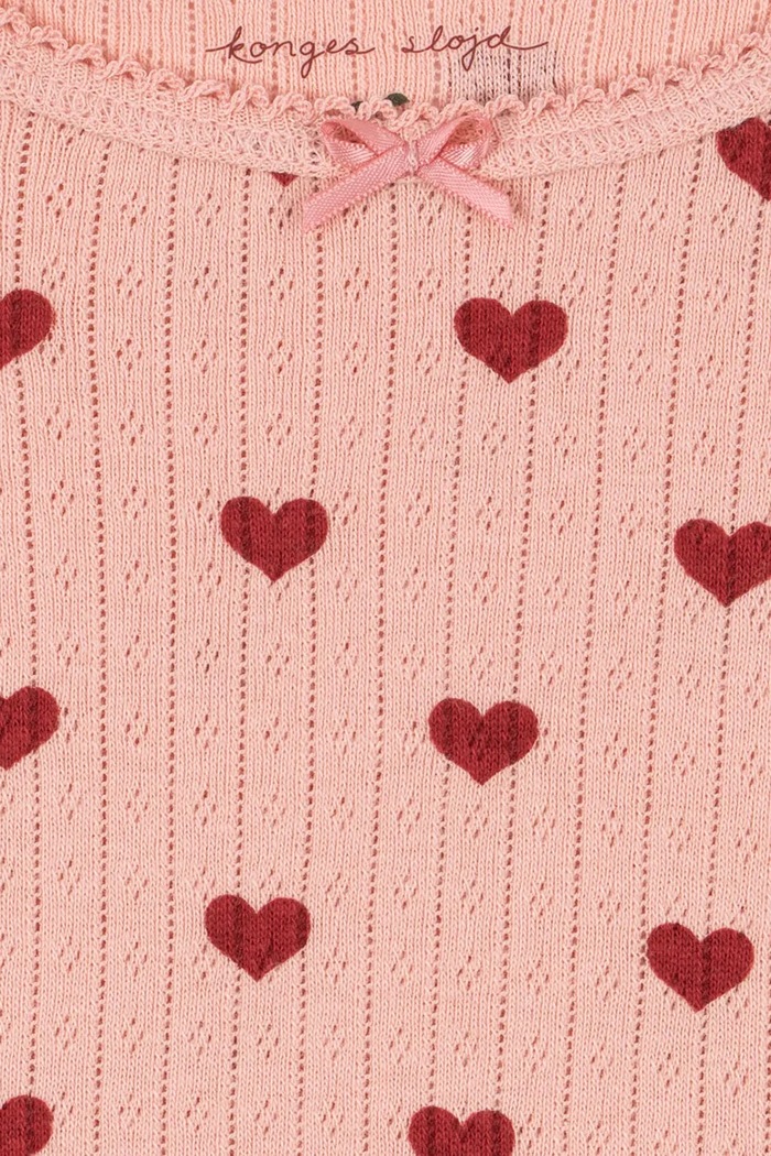 Девочка Хлопковый детский лонгслив Konges Sløjd MINNIE BLOUSE GOTS KS104514.9BYA розовый