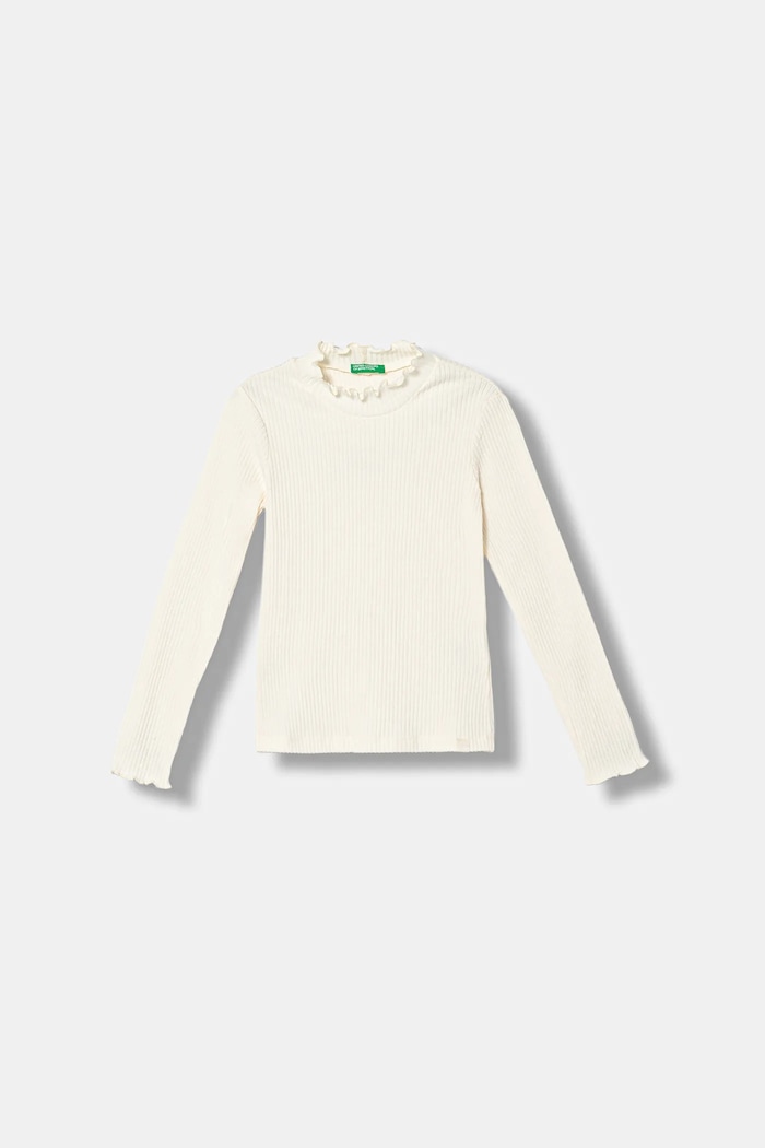 Otroška dolga majica United Colors of Benetton Drugo bež 381PC10RC.G.Seasonal