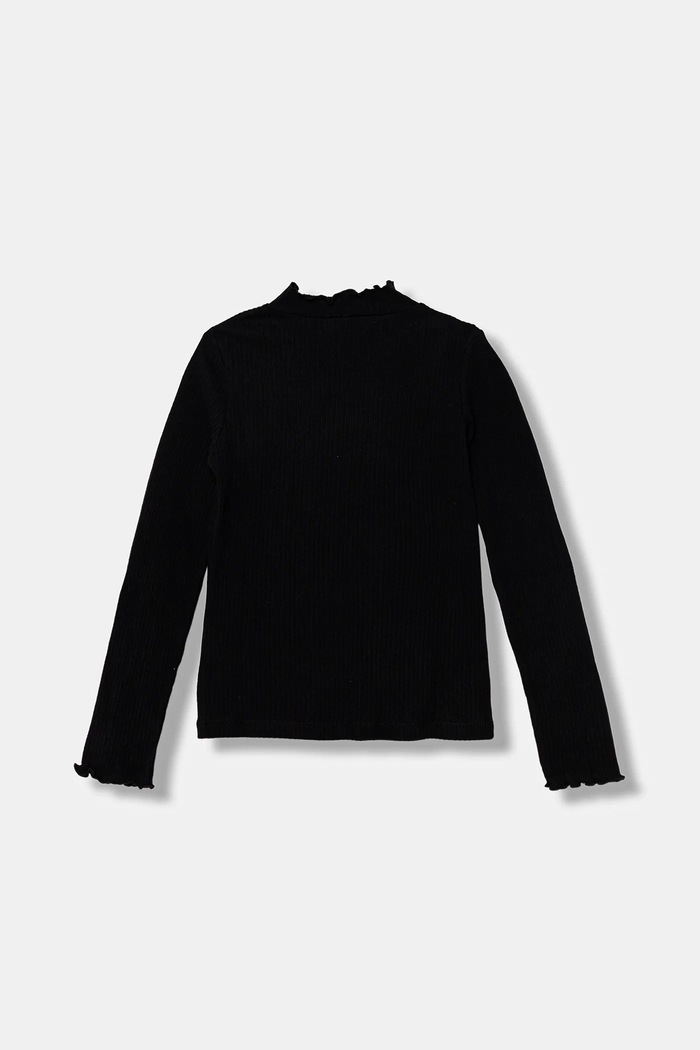 United Colors of Benetton longsleeve copii 381PC10RC.G.Seasonal negru AW25