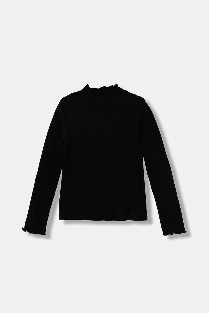 United Colors of Benetton longsleeve copii 381PC10RC.G.Seasonal negru AW25