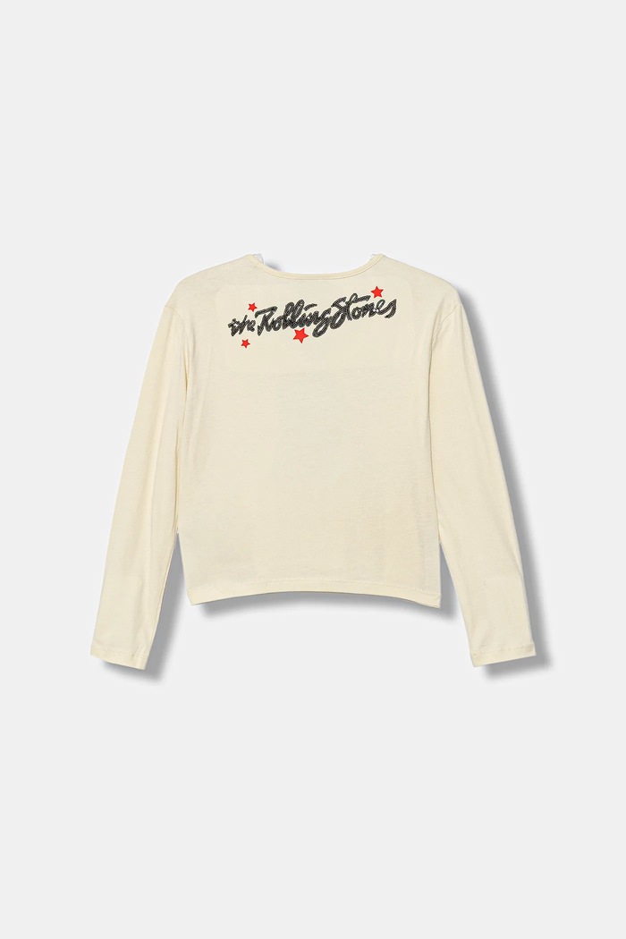 United Colors of Benetton longsleeve dziecięcy 3ATNC10RI.G.Seasonal beżowy AW25