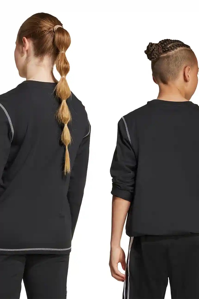 adidas Originals longsleeve bawełniany dziecięcy JX5270 czarny