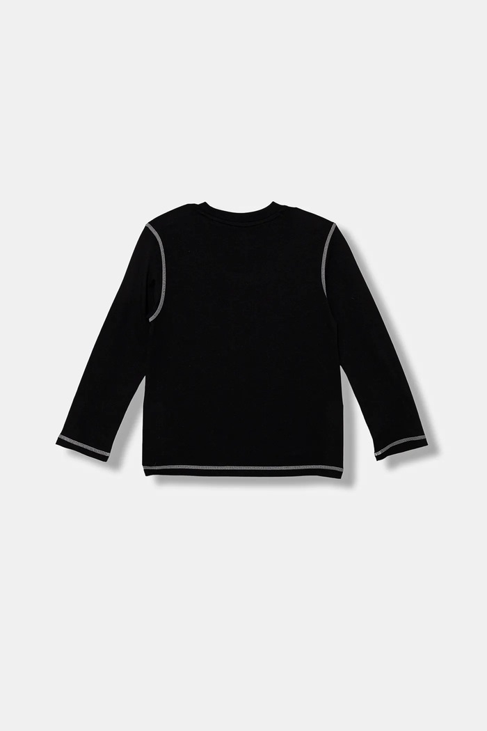 Chłopiec adidas Originals longsleeve bawełniany dziecięcy JX5270 czarny