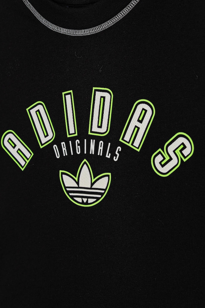 adidas Originals longsleeve bawełniany dziecięcy czarny JX5270