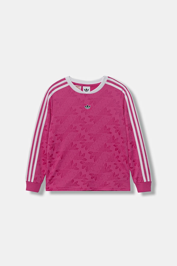 adidas Originals longsleeve dziecięcy JW2845 różowy AW25