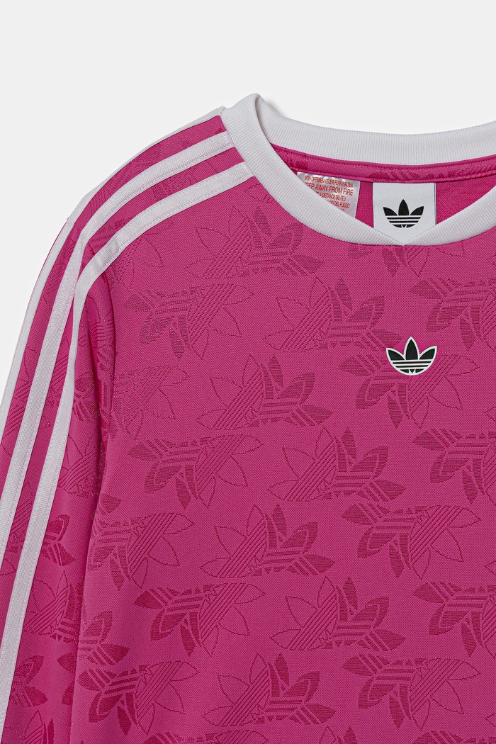 adidas Originals longsleeve dziecięcy różowy JW2845