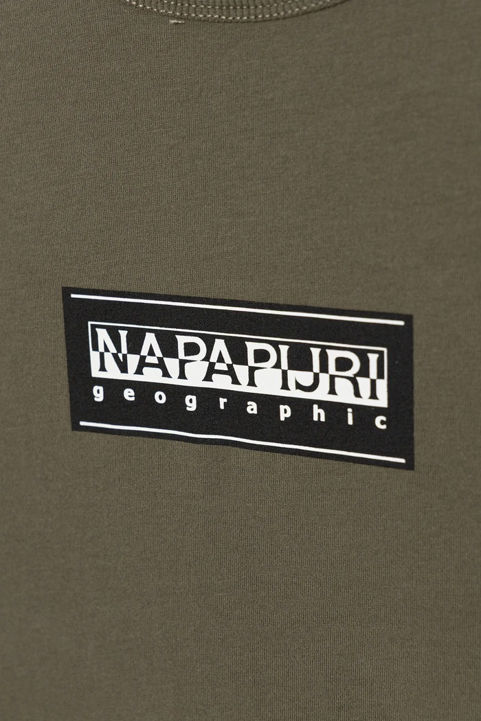 Chłopiec Napapijri longsleeve bawełniany dziecięcy S-CHAMOIS NP0A4HYKG0A1.134.172 zielony