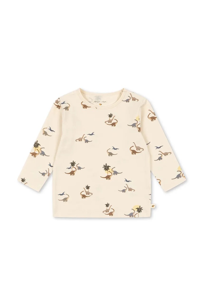 Konges Sløjd longsleeve bebelusi BASIC BLOUSE GOTS cu modele bej KS103701.9BYA