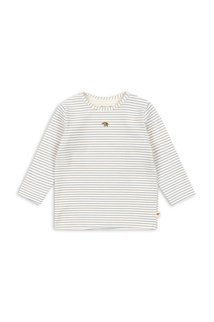 Konges Sløjd longsleeve bebelusi BASIC BLOUSE GOTS cu modele albastru KS103701.9BYA