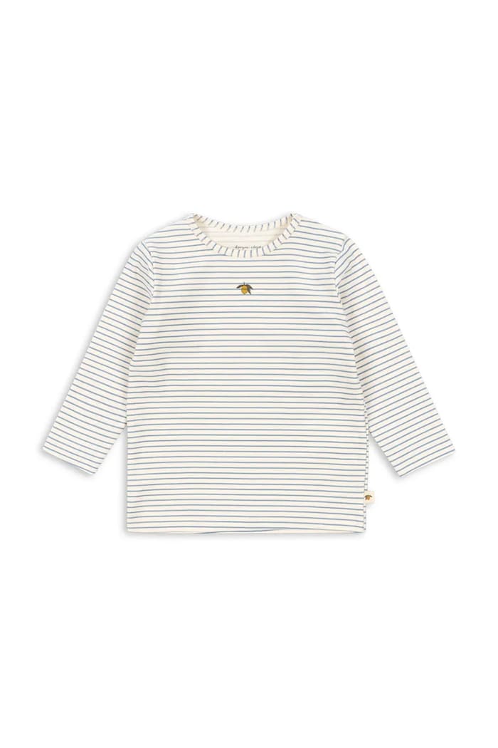 Konges Sløjd longsleeve bebelusi BASIC BLOUSE GOTS cu modele albastru KS103701.9BYA