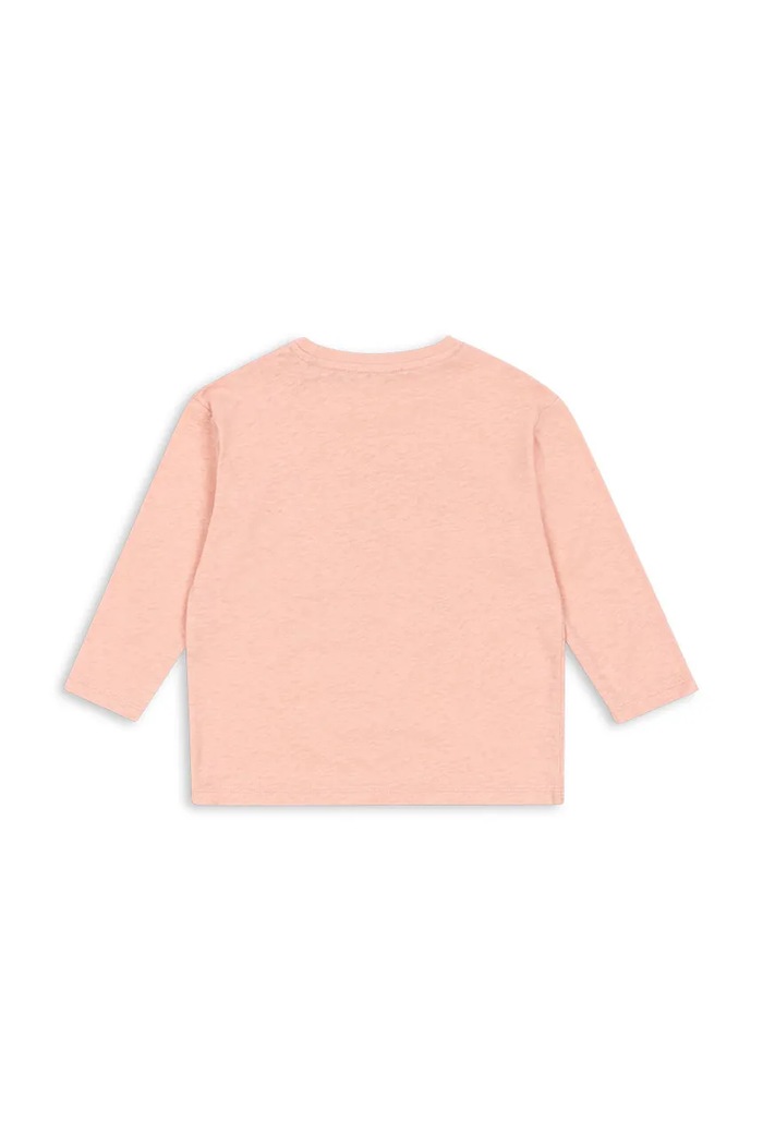 Konges Sløjd longsleeve dziecięcy z bawełną ERA LS TEE OCS KS103805.9BYA pomarańczowy AW25