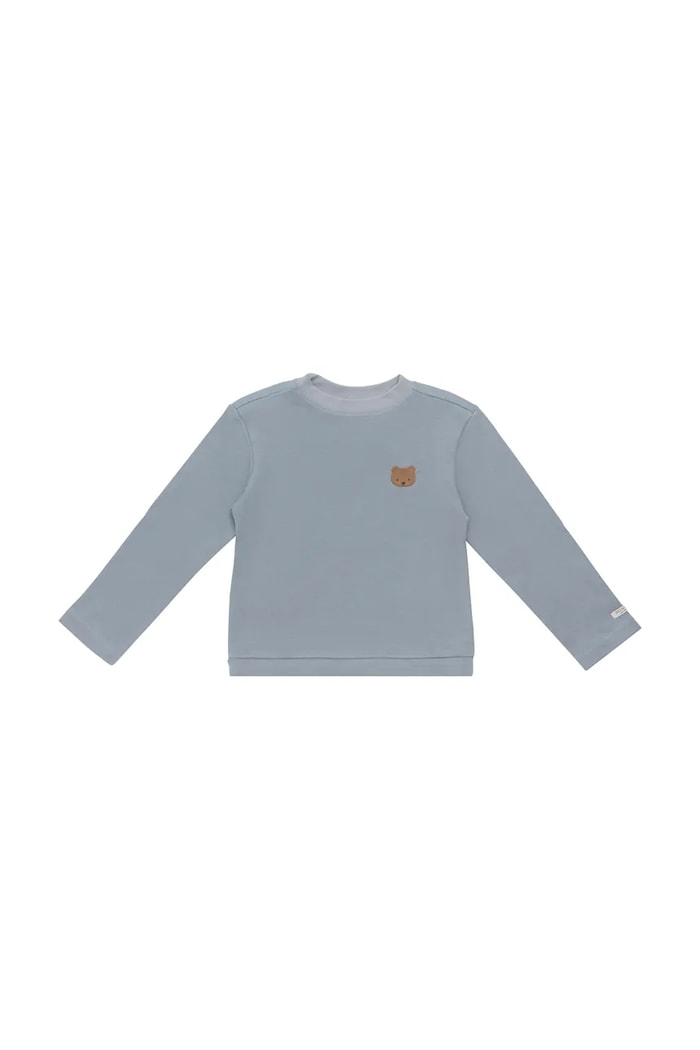 Detská bavlnená košeľa s dlhým rukávom Donsje Jorijn Longsleeve Bear 4101901 modrá AW25