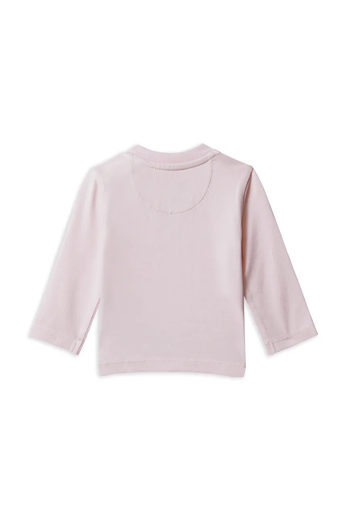 Tričko s dlhým rukávom pre bábätká Calvin Klein Jeans IN0IN00335.9BYA ružová AW25