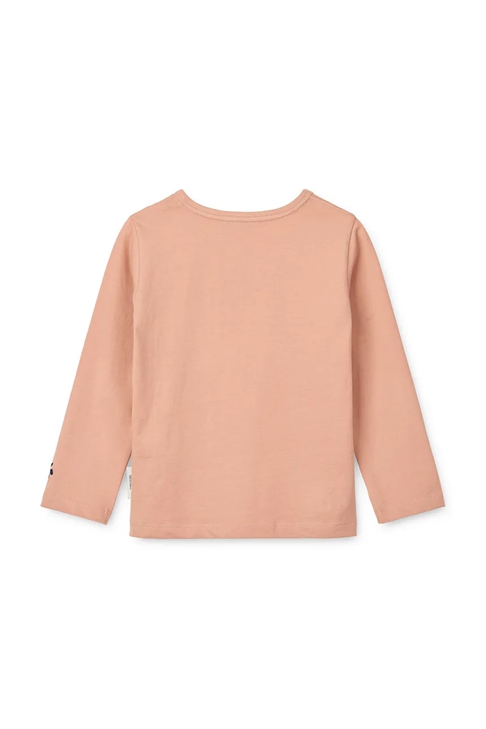 Băieți Liewood longsleeve din bumbac pentru copii Apia Placement Longsleeve T-shirt LW20213.9BYA portocaliu