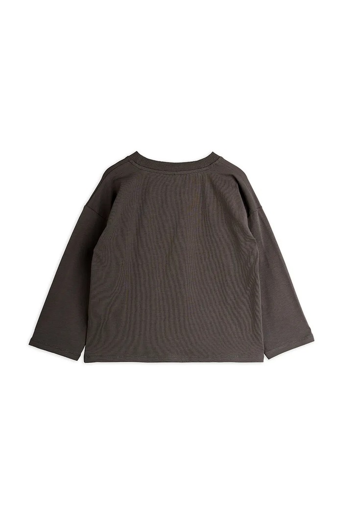 Детска блуза с дълги ръкави Mini Rodini Bear 25720106 сив AW25