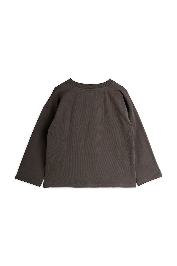 Детска блуза с дълги ръкави Mini Rodini Bear 25720106 сив AW25