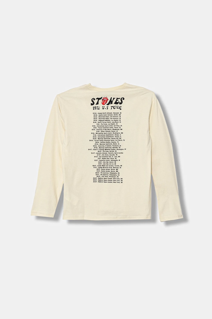 United Colors of Benetton longsleeve bawełniany dziecięcy 3ATNC10RH.G.Seasonal beżowy AW25