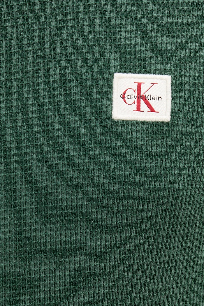 Calvin Klein Jeans longsleeve męski z bawełny LV040EM217 zielony