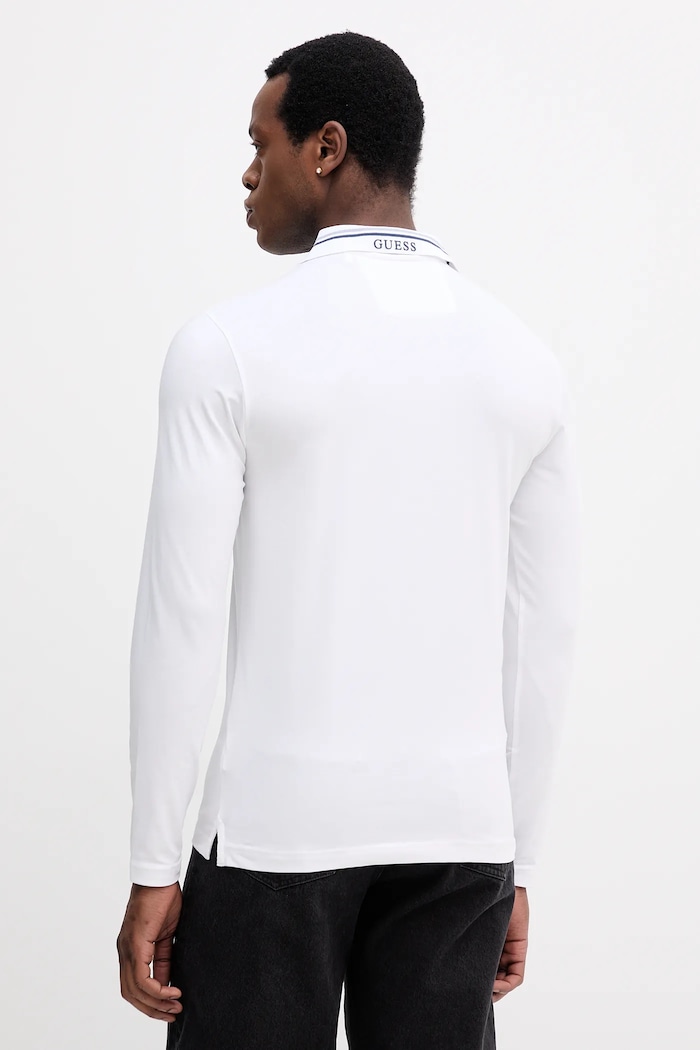 Odzież Guess longsleeve OLIVER M5YP36.J1314 biały