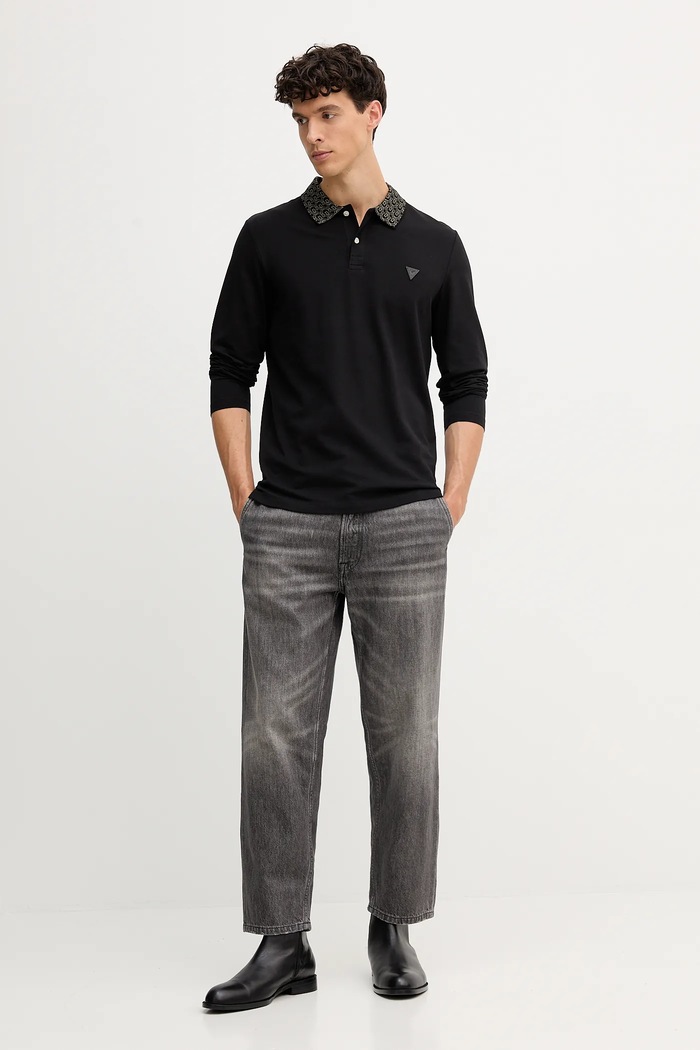 Guess Longsleeve M5YP58.K7O64 czarny AW25