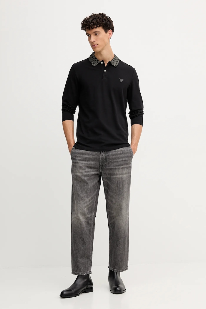 Guess Longsleeve M5YP58.K7O64 czarny AW25