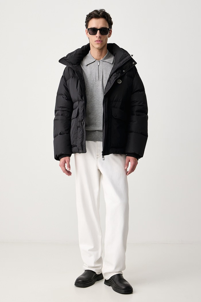 United Colors of Benetton Sveter pánsky s viskózou 110XU301L sivá AW25