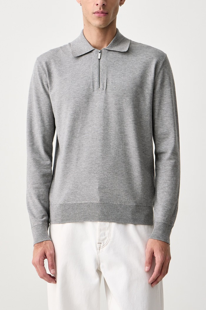 Sveter pánsky s viskózou United Colors of Benetton 110XU301L sivá