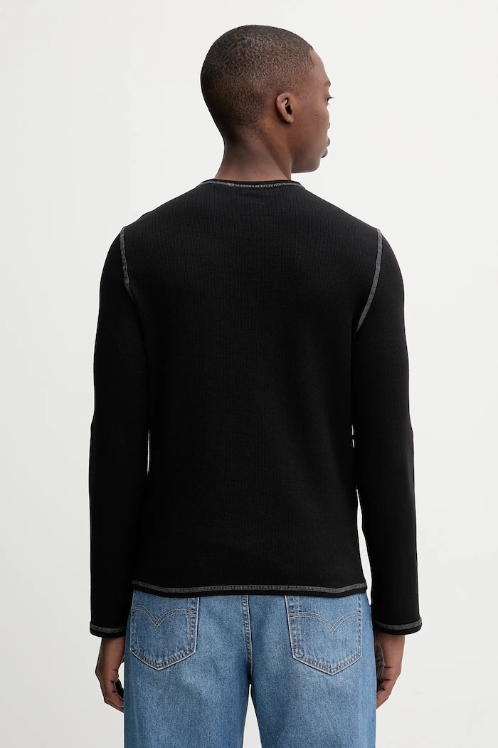 Tričko s dlhým rukávom Guess Jeans M5YI00.KCXB1 čierna AW25
