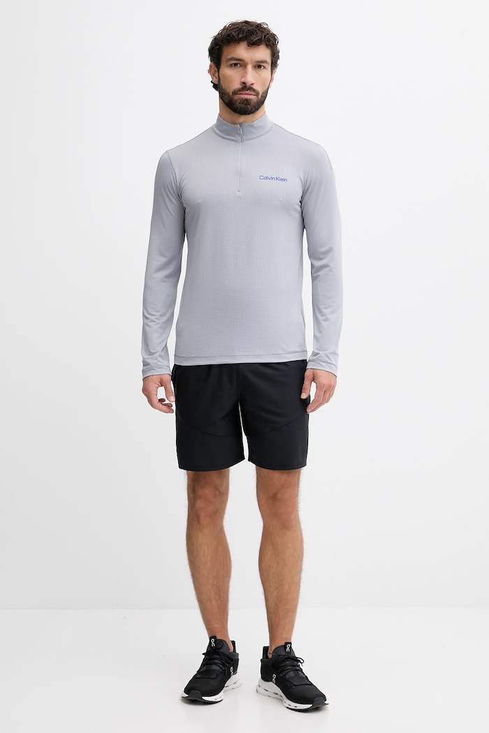 Majica dugih rukava za trening Calvin Klein Performance LVGMF5W303 siva AW25