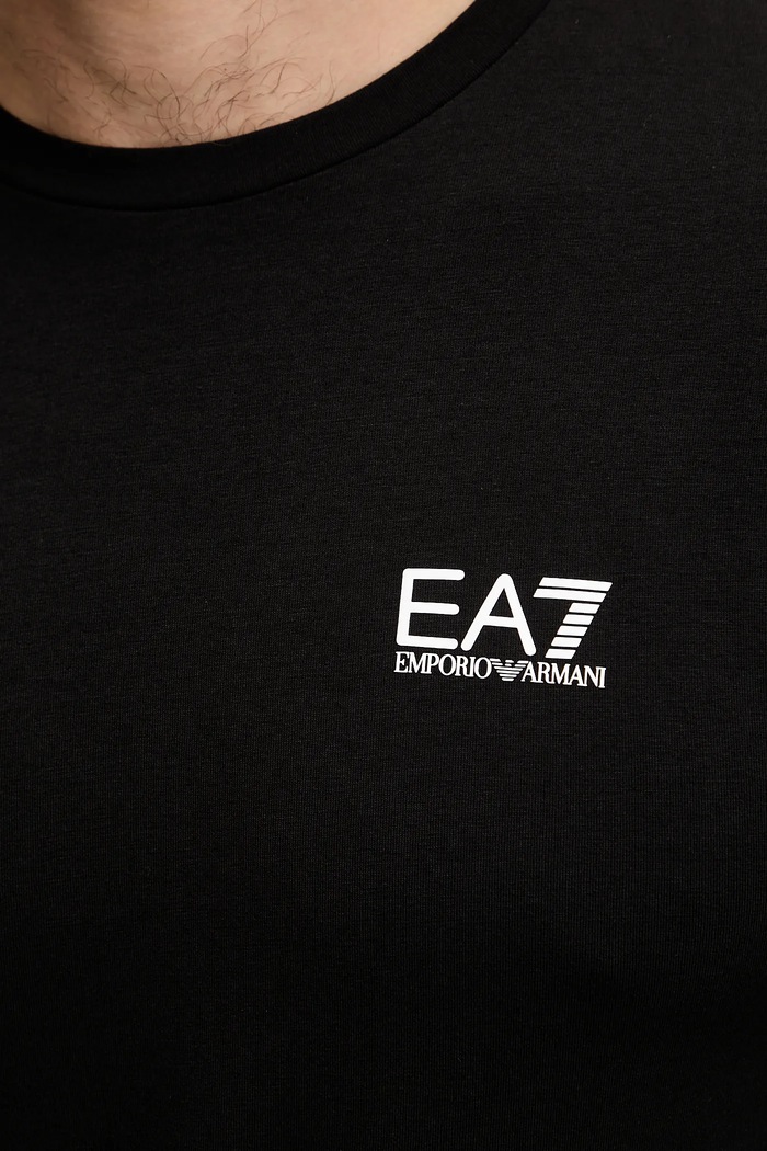EA7 Emporio Armani longsleeve męski z bawełną PJVQZ.8NPT28 czarny