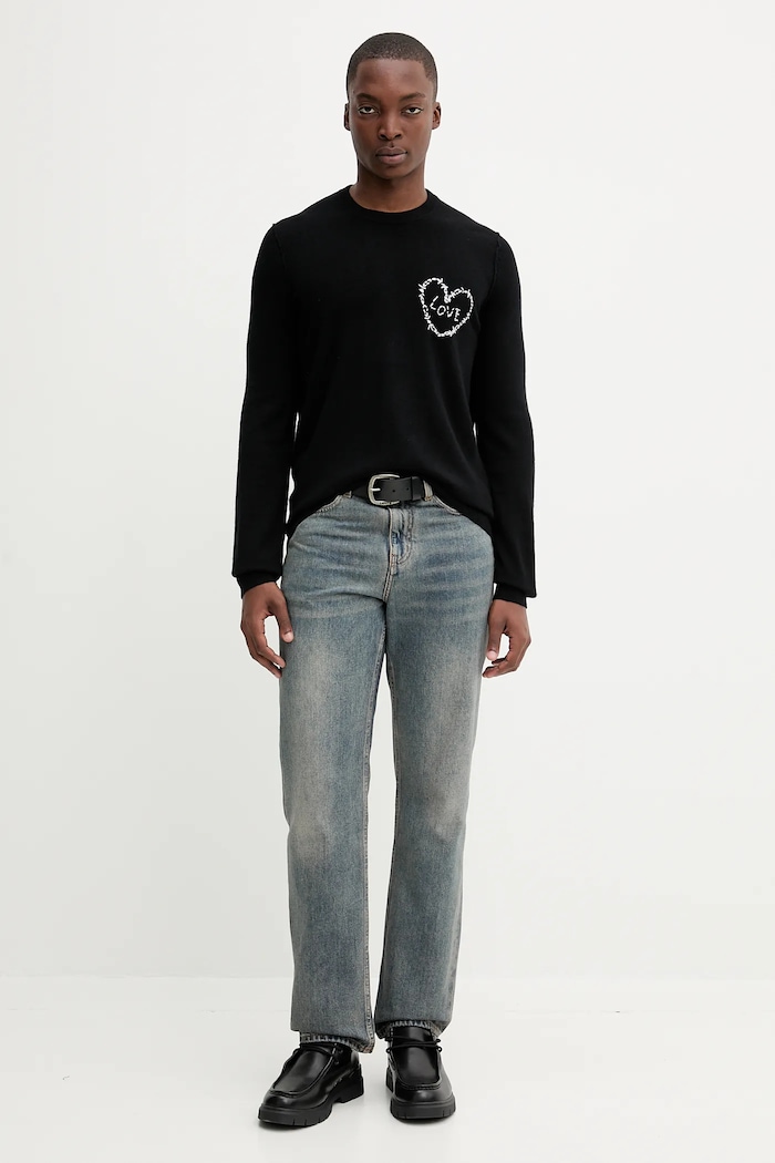 ZADIG&VOLTAIRE sweter wełniany KMSW01793 czarny AW25