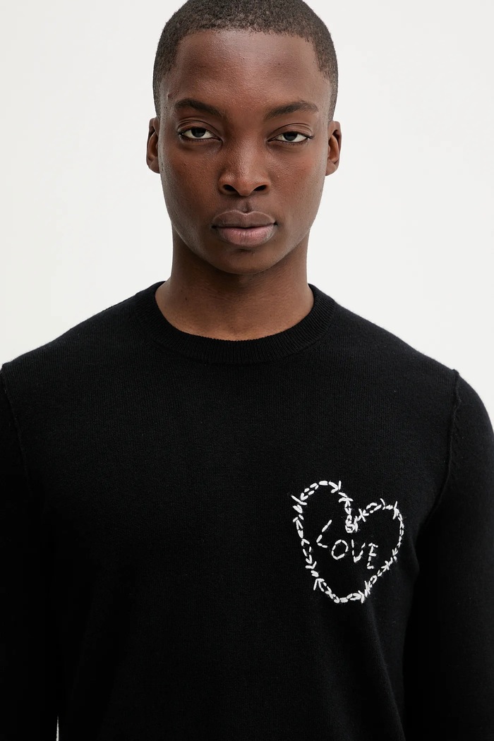 ZADIG&VOLTAIRE sweter wełniany czarny KMSW01793