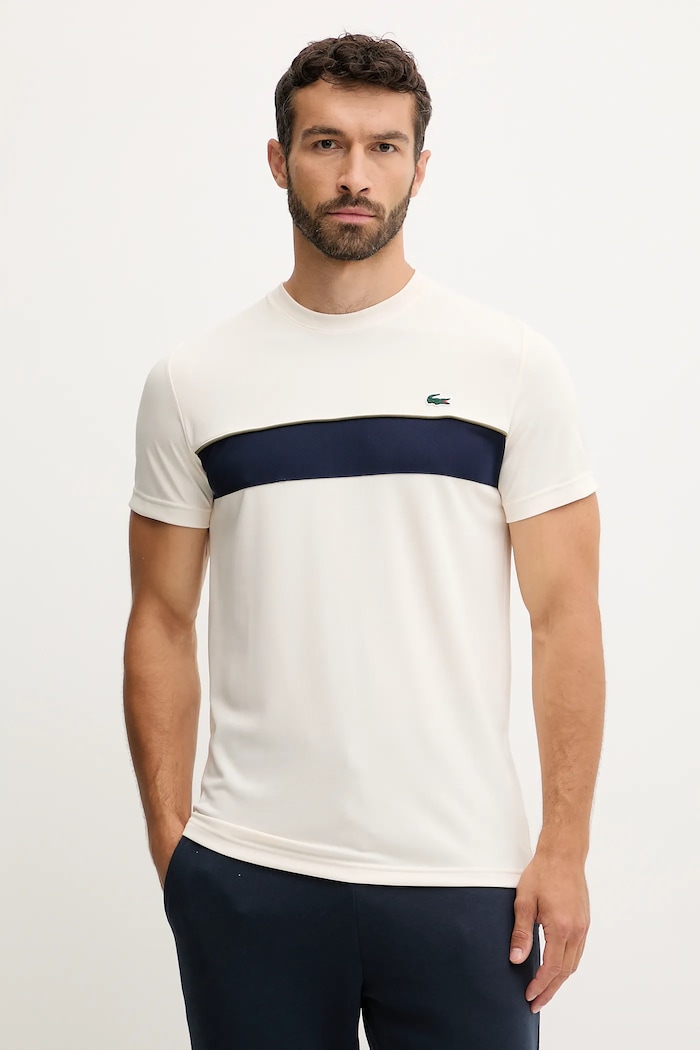 Lacoste T-shirt beżowy TH4748