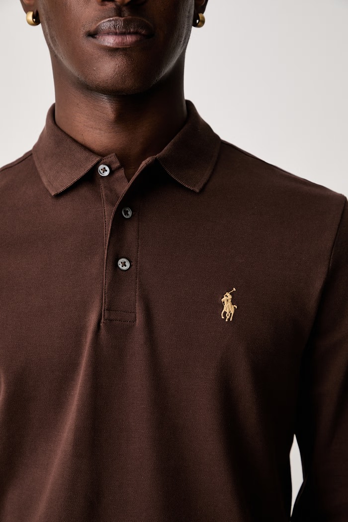 Polo Ralph Lauren longsleeve męski bawełniany z elastanem 710955081
