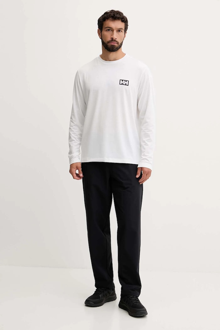 Športové tričko s dlhým rukávom Helly Hansen SKOG 63407 biela AW25