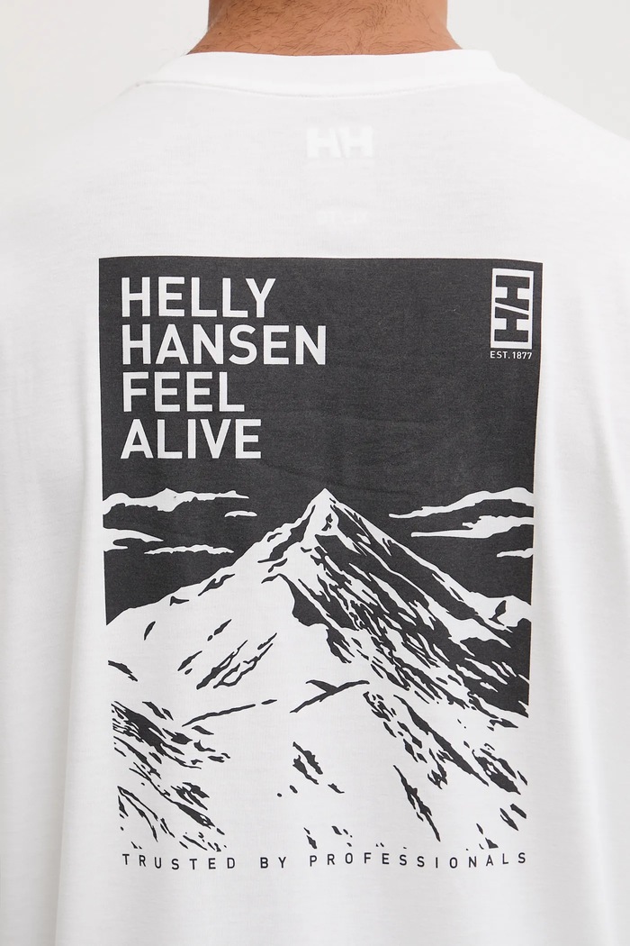 Športové tričko s dlhým rukávom Helly Hansen SKOG 63407 biela