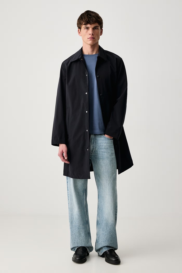 Calvin Klein Jeans Longsleeve męski bawełniany LV04RD247G niebieski SS26