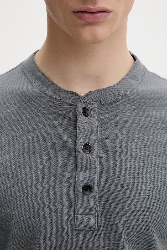 Rag & Bone tričko s dlhým rukávom pánske bavlnené RF2925FT2FM sivá