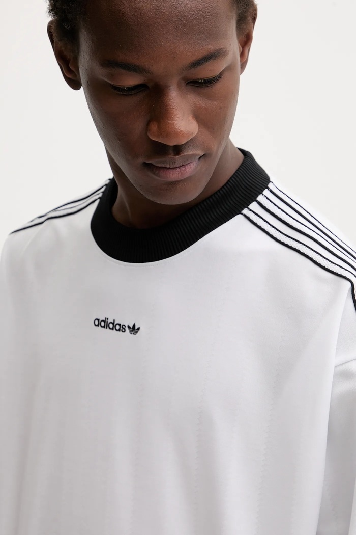 Tričko s dlhým rukávom adidas Originals biela JX3100
