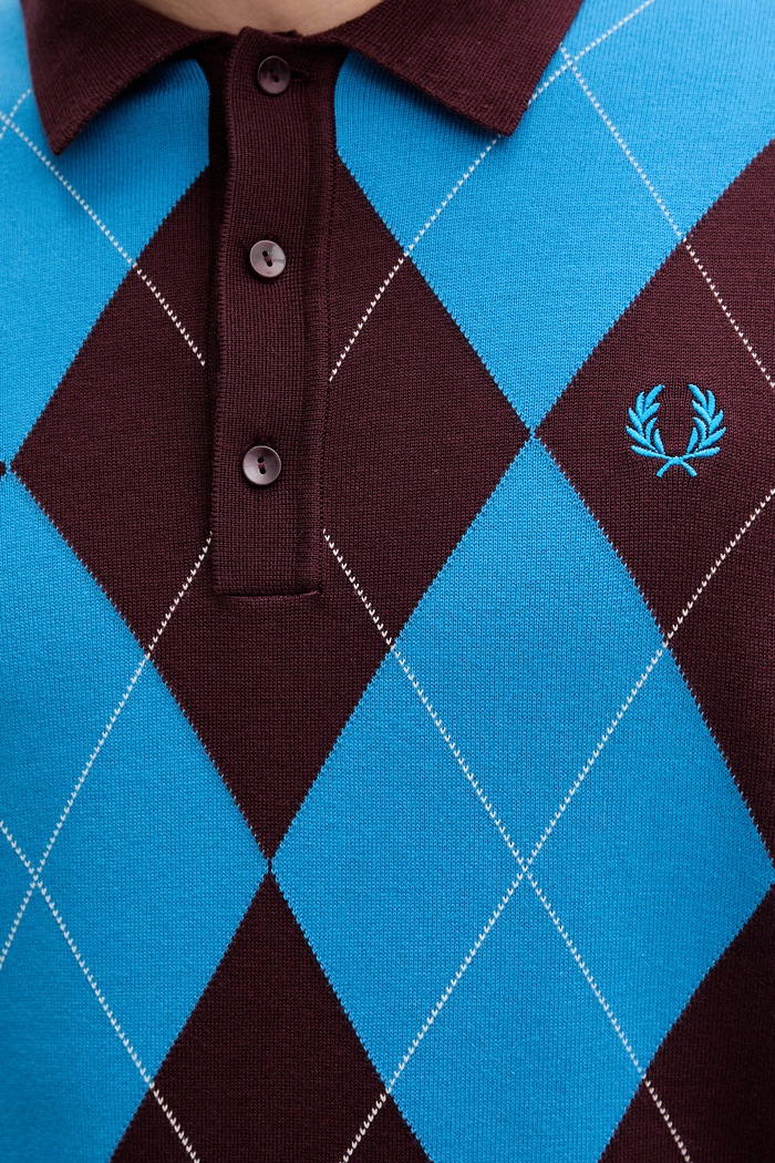 Bombažen pulover Fred Perry K1318 bordo