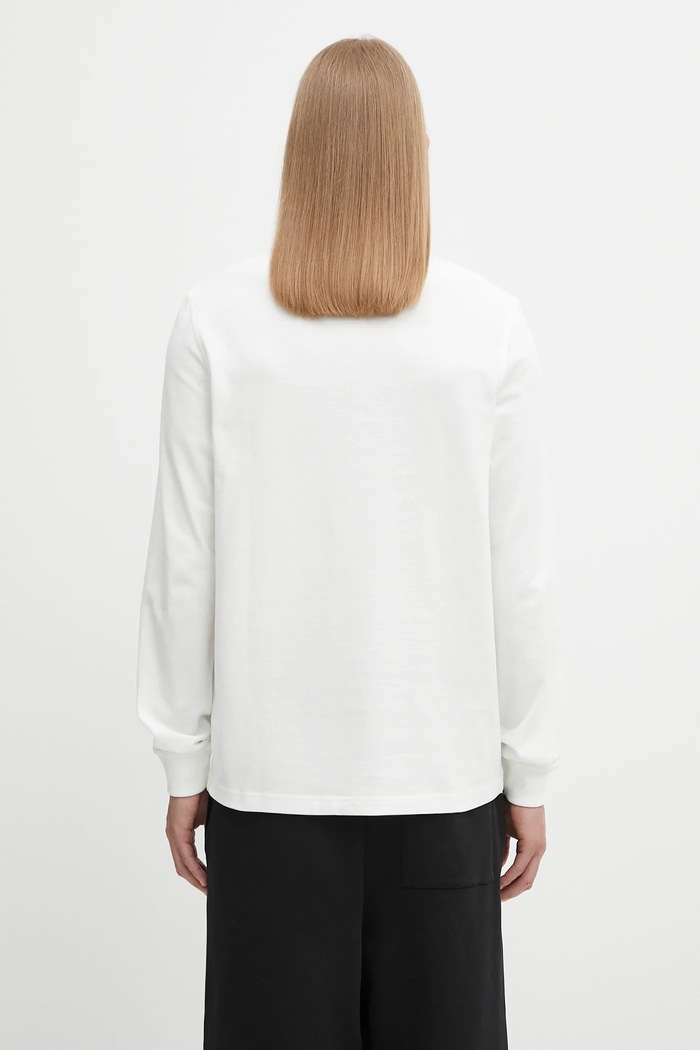 Clothing Fred Perry cotton longsleeve top M3636 white