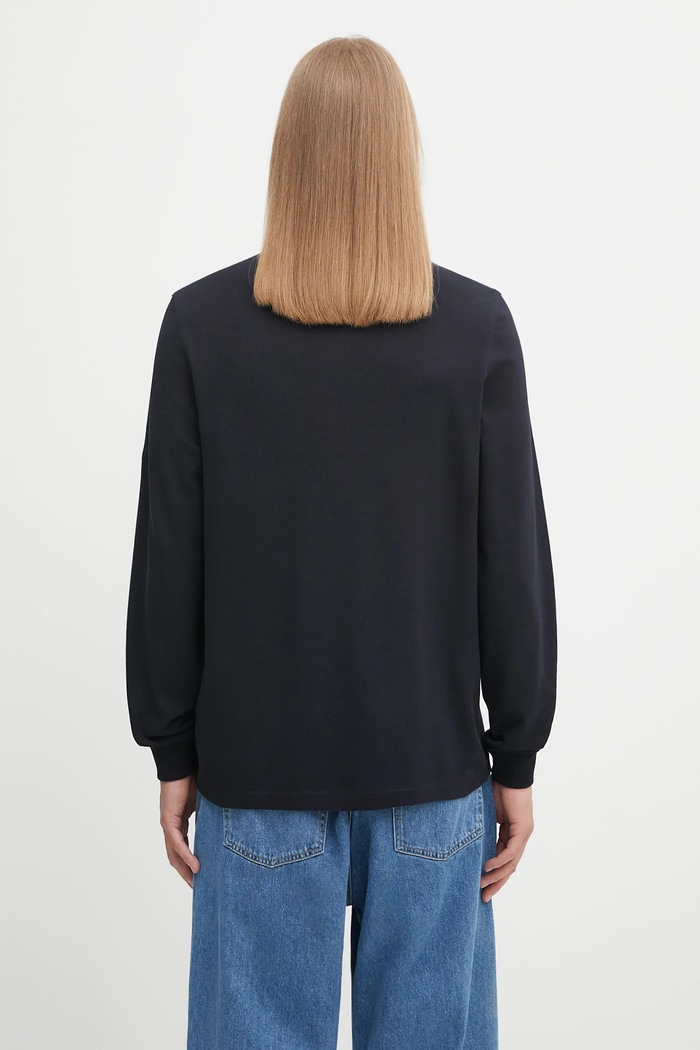 Odzież Fred Perry longsleeve bawełniany M3636 granatowy
