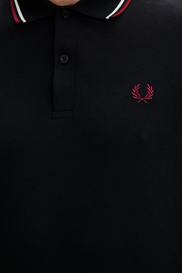 Fred Perry pamut hosszúujjú M3636 sötétkék
