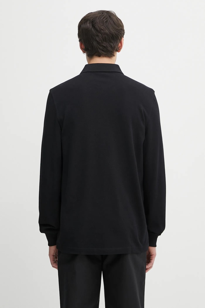 Clothing Fred Perry cotton longsleeve top M6006 black